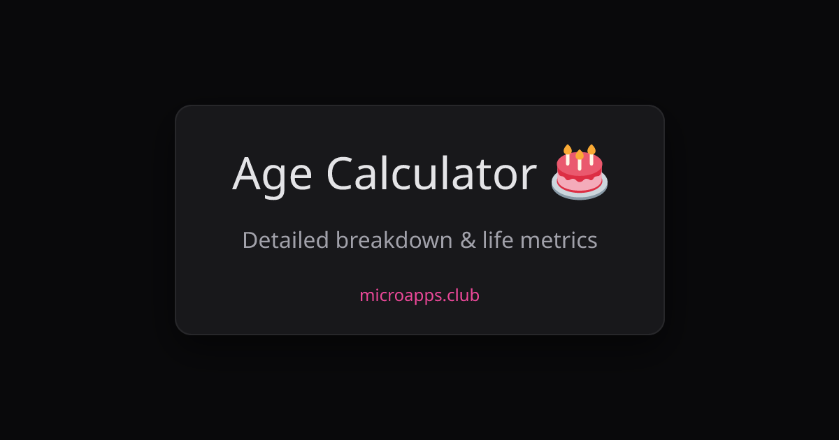 Age Calculator