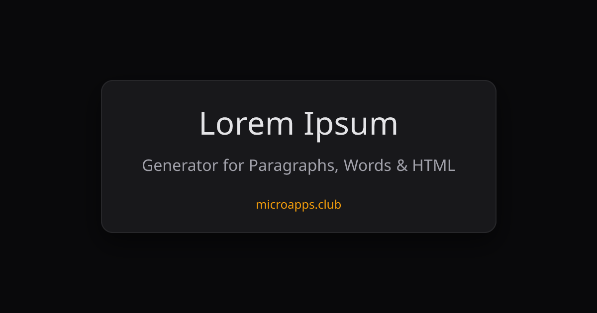 Lorem Ipsum