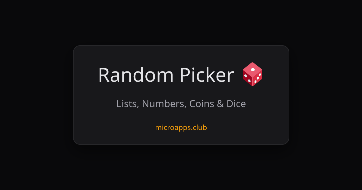 Random Picker
