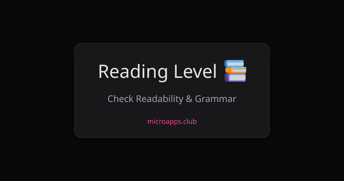 Reading Level