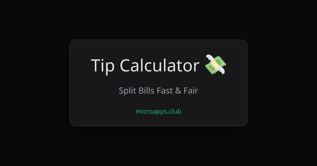 Tip Calculator